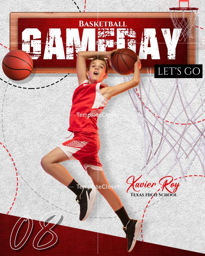 Basketball - Gameday Sports Photography Poster