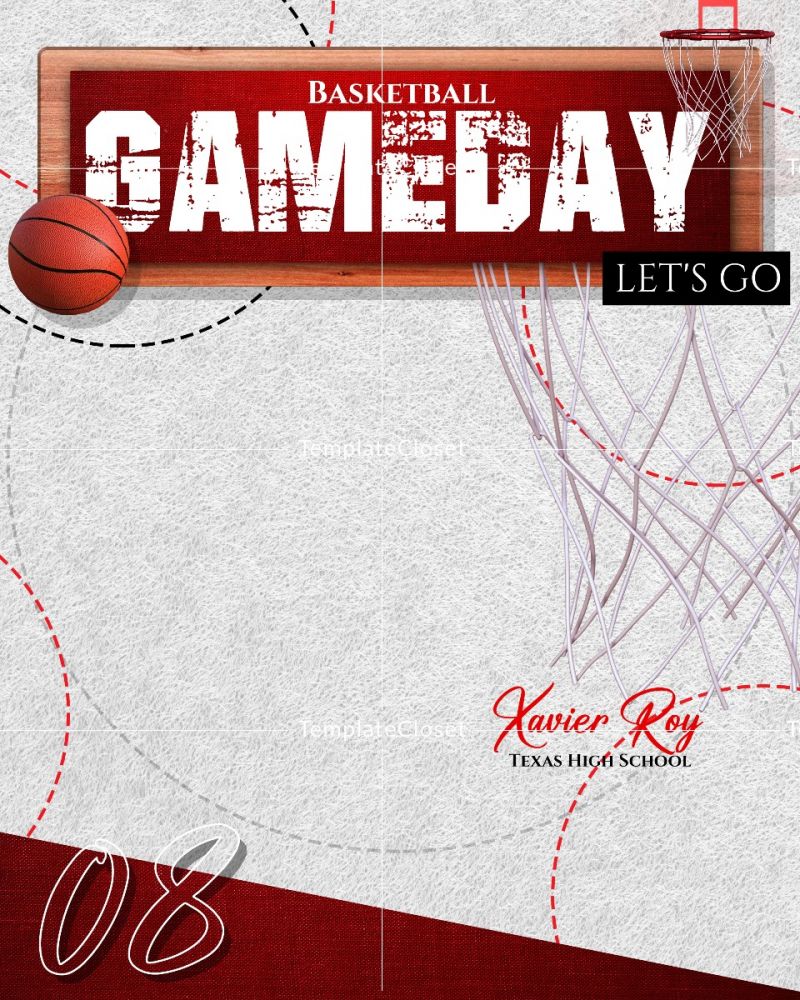 Basketball - Gameday Sports Photography Poster