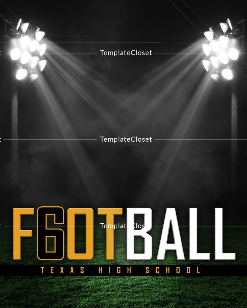 FootballNoOnehasEverDrownedInSweatPhotographyTemplate@templatecloset.com