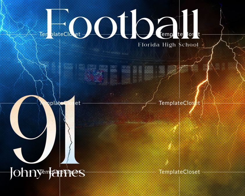 FootballNoOnehasEverDrownedInSweatPhotographyTemplate@templatecloset.com