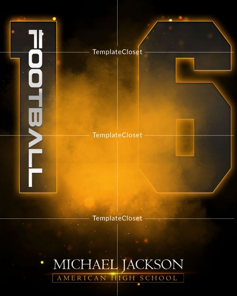 FootballNoOnehasEverDrownedInSweatPhotographyTemplate@templatecloset.com