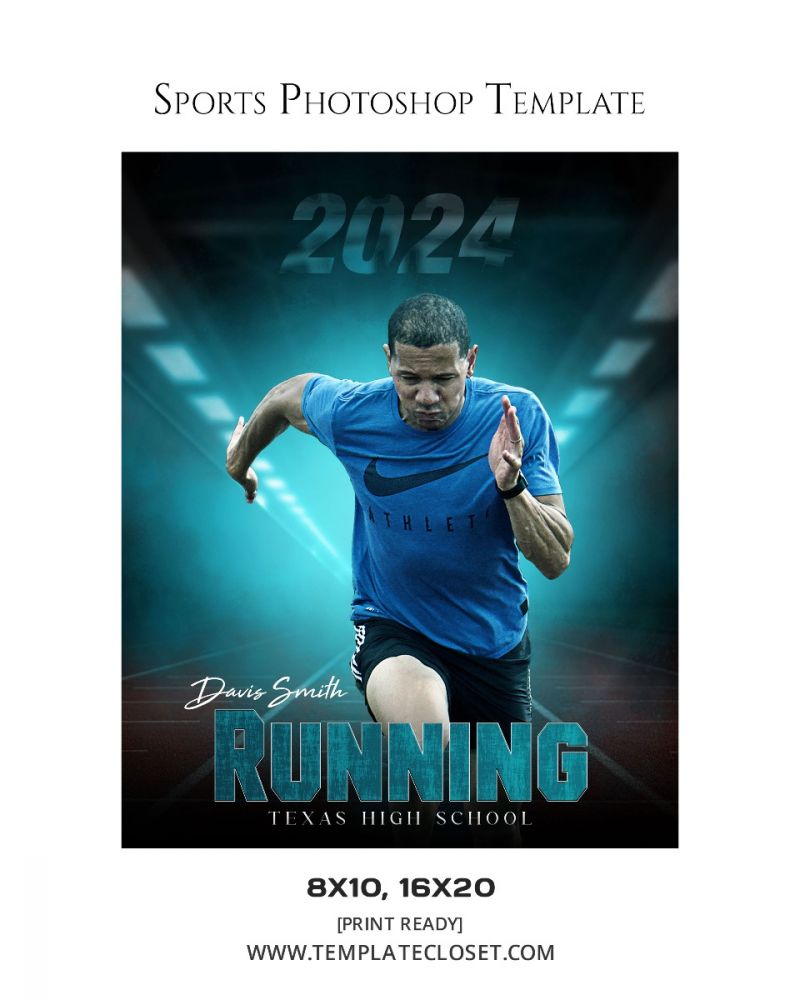 David Taylor - Running Signature Effect Photoshop Template