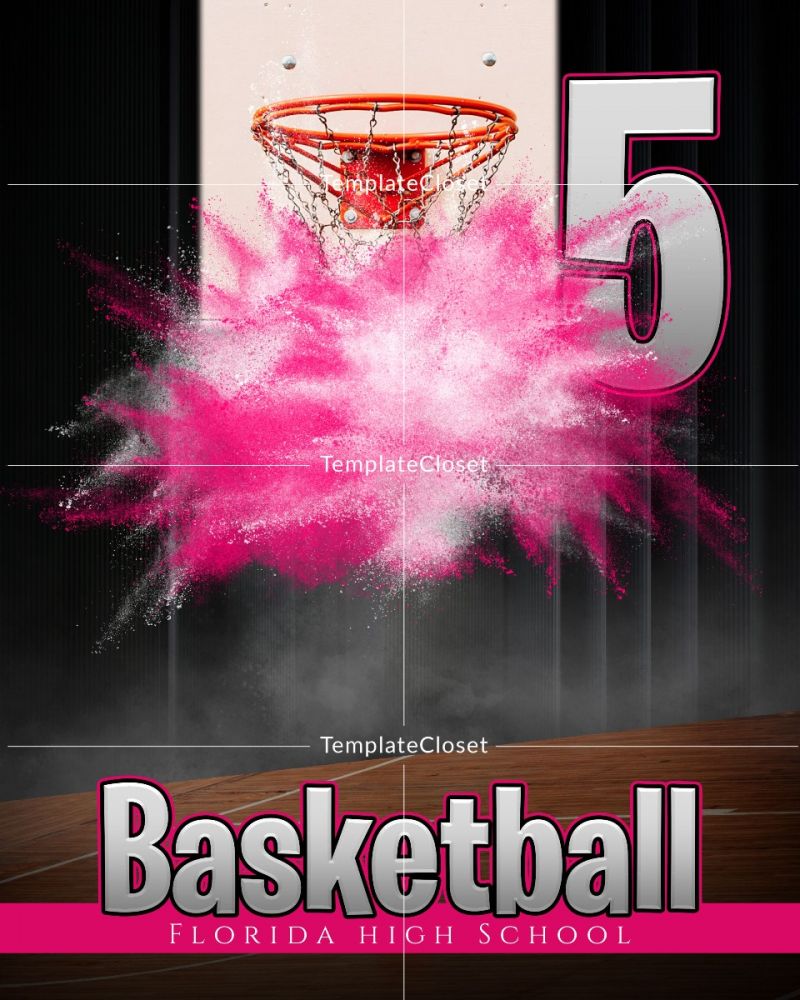 Basketball Color Effect Sports Photoshop Template