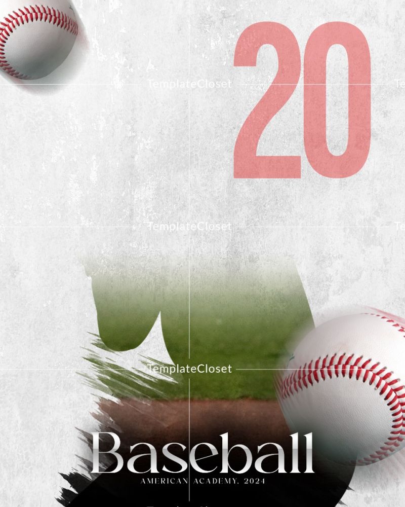 Baseball Memory Mate Customized Sports Photography Template