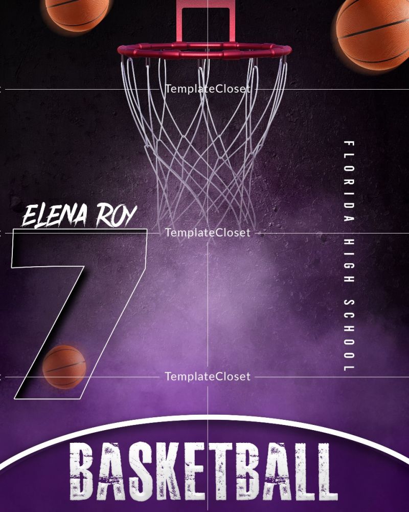 Elena Roy - Basketball Customized Photography Template