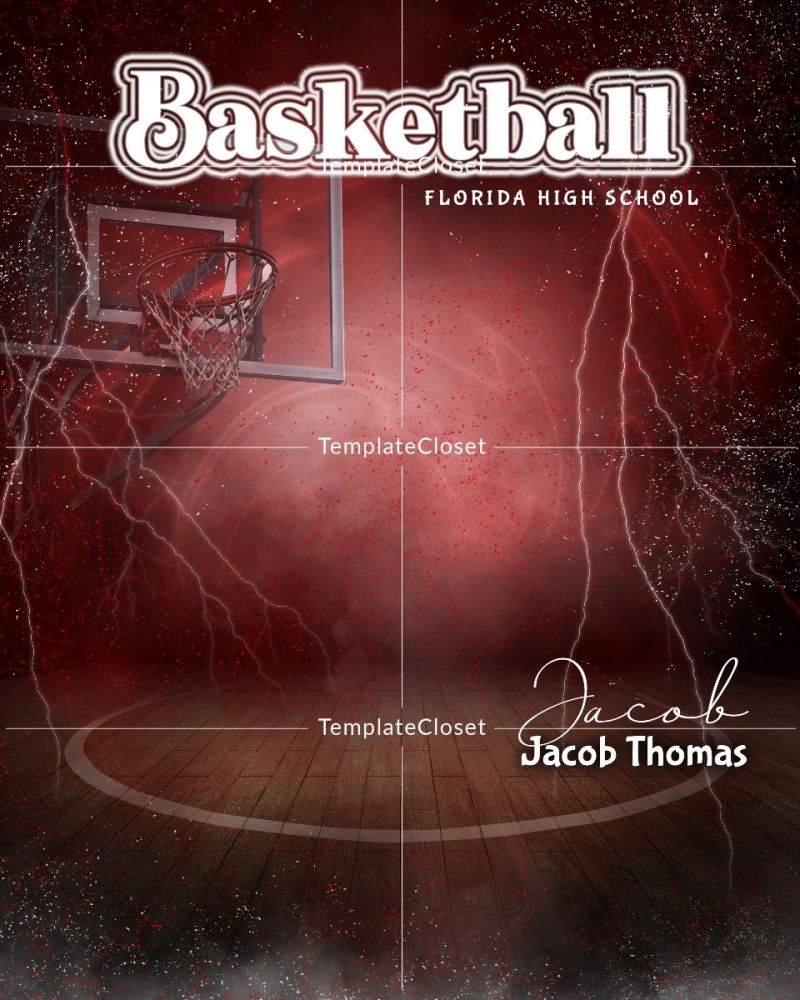 Basketball Customizable Sports Poster