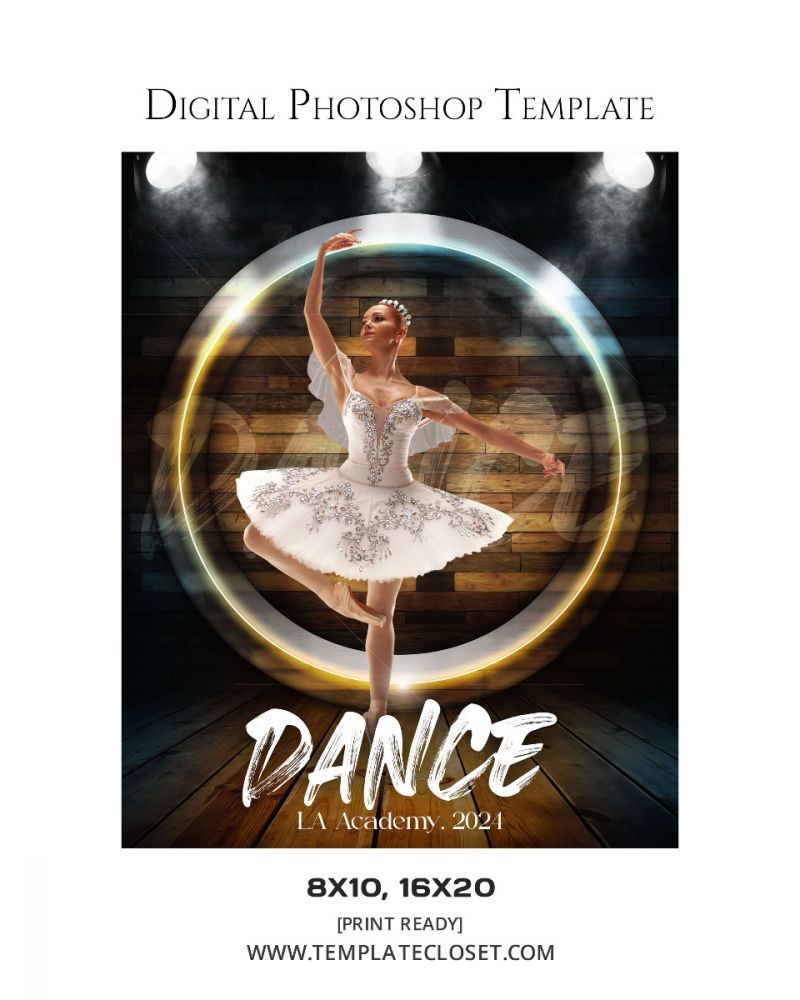 Dance LA Academy Photoshop Template