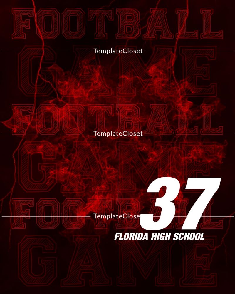FootballNoOnehasEverDrownedInSweatPhotographyTemplate@templatecloset.com