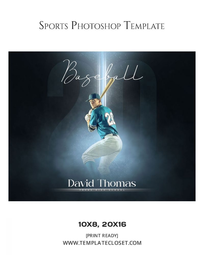 Baseball Fog Effect Customized Template