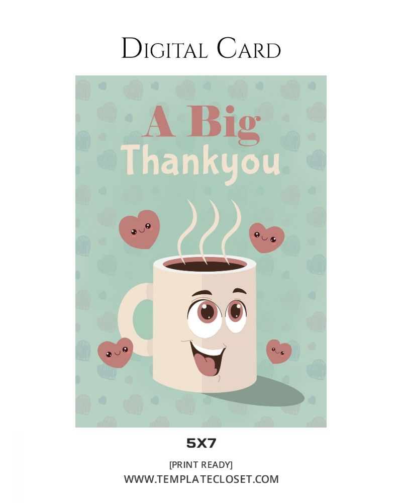 Thank You Print Ready Digital Card