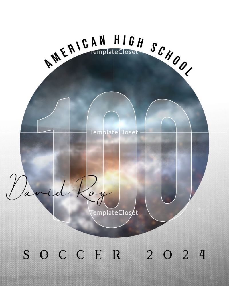 Soccer Enliven Effect Customized Photoshop Poster