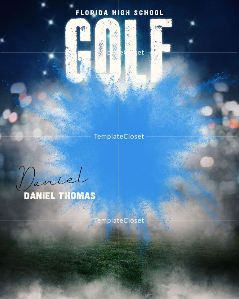 Golf Signature Effect Print Ready Sports Template