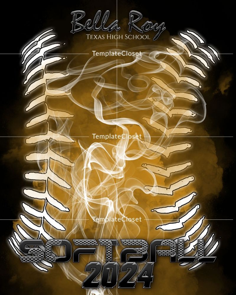 Bella Roy - Softball Digital Background Sports Photography Template
