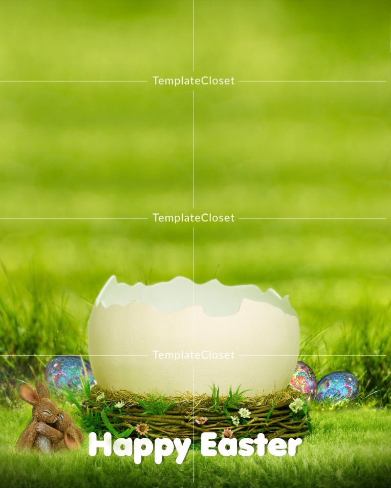 Happy Easter Baby Template
