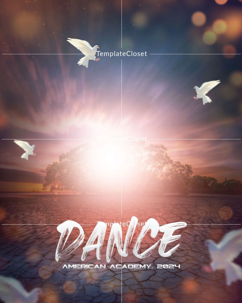 Dance In The Morning Effect Digital Photoshop Template