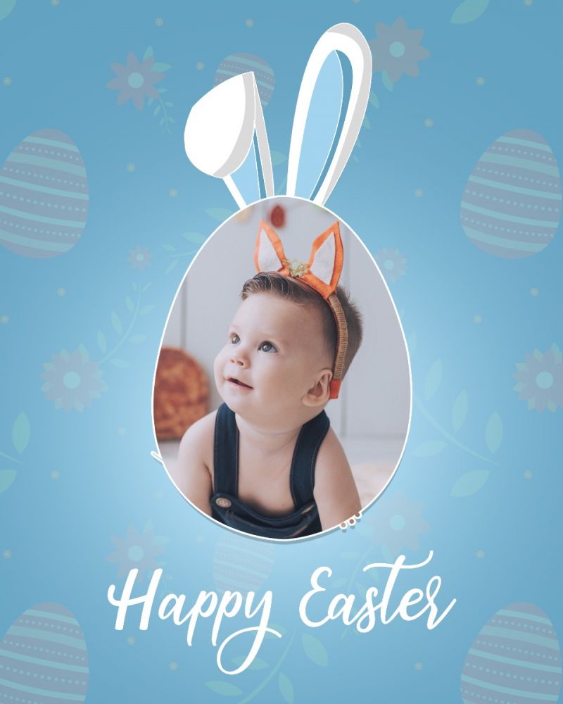 Easter Baby Photography Template