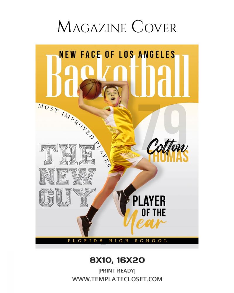 Colorful Magazine Cover Photoshop Template