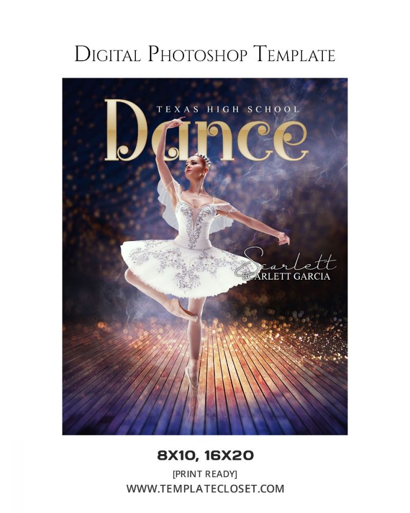 Dance Mirror Effect Photoshop Photography Template