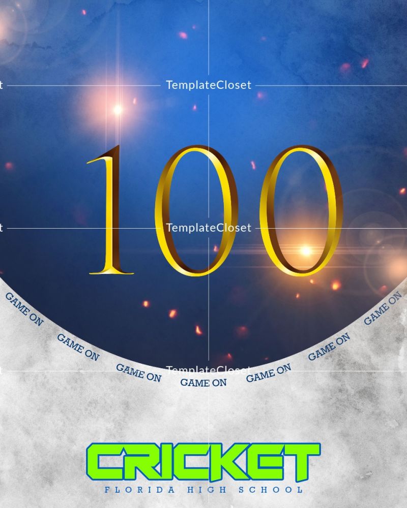 Cricket Print Ready Sports Photoshop Template