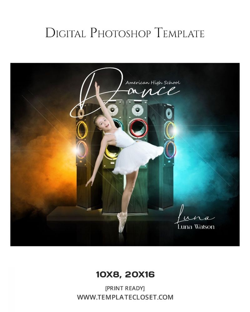 Best Dance Color And Music Effect Photoshop Photography Template