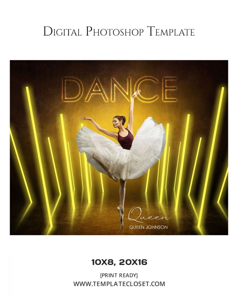 Dance Signature Effect Photoshop Photography Template