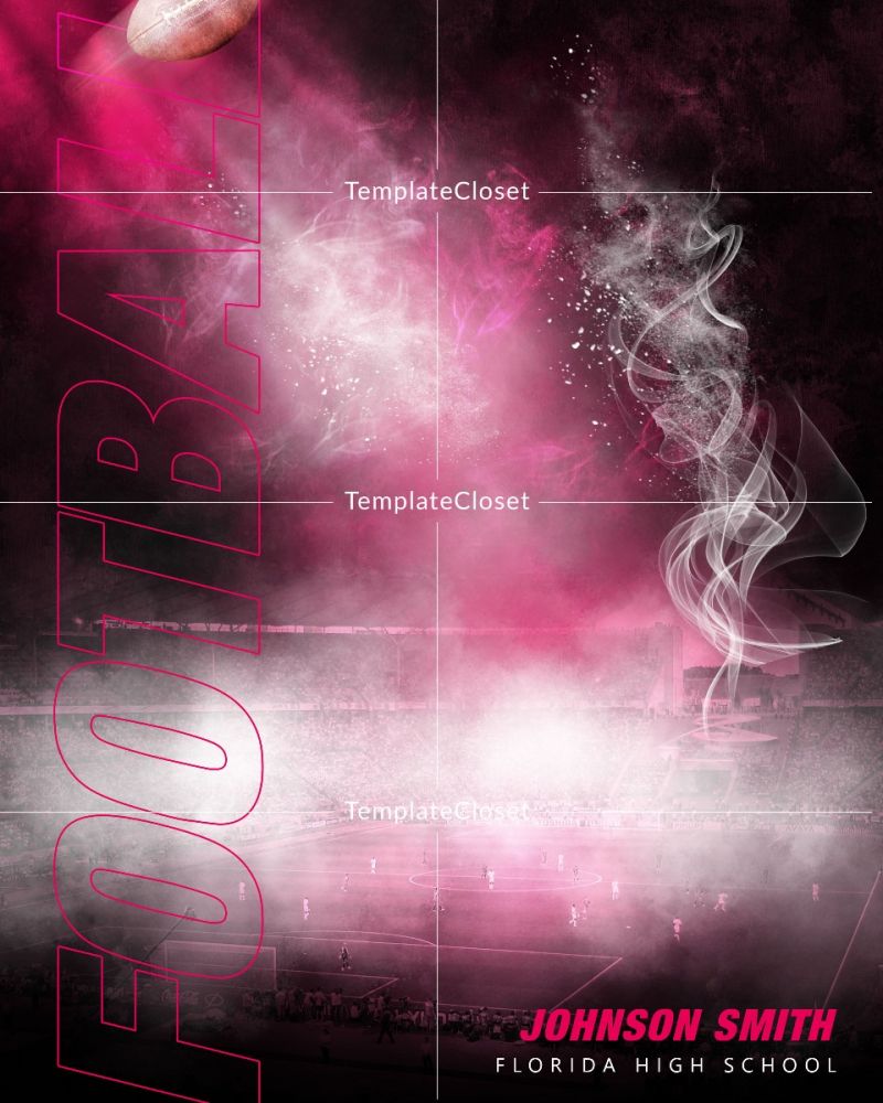 Johnson Smith - Football Color And Light Effect Photoshop Template