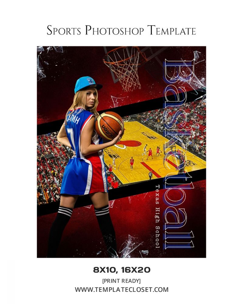Basketball Ground Customized Photoshop Template