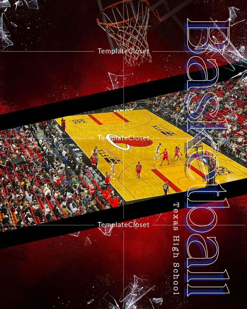 Basketball Ground Customized Photoshop Template