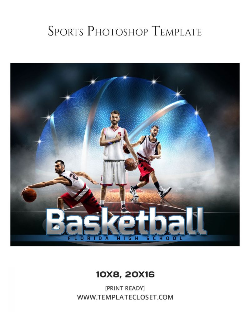 Basketball Best Background Effect Photoshop Template