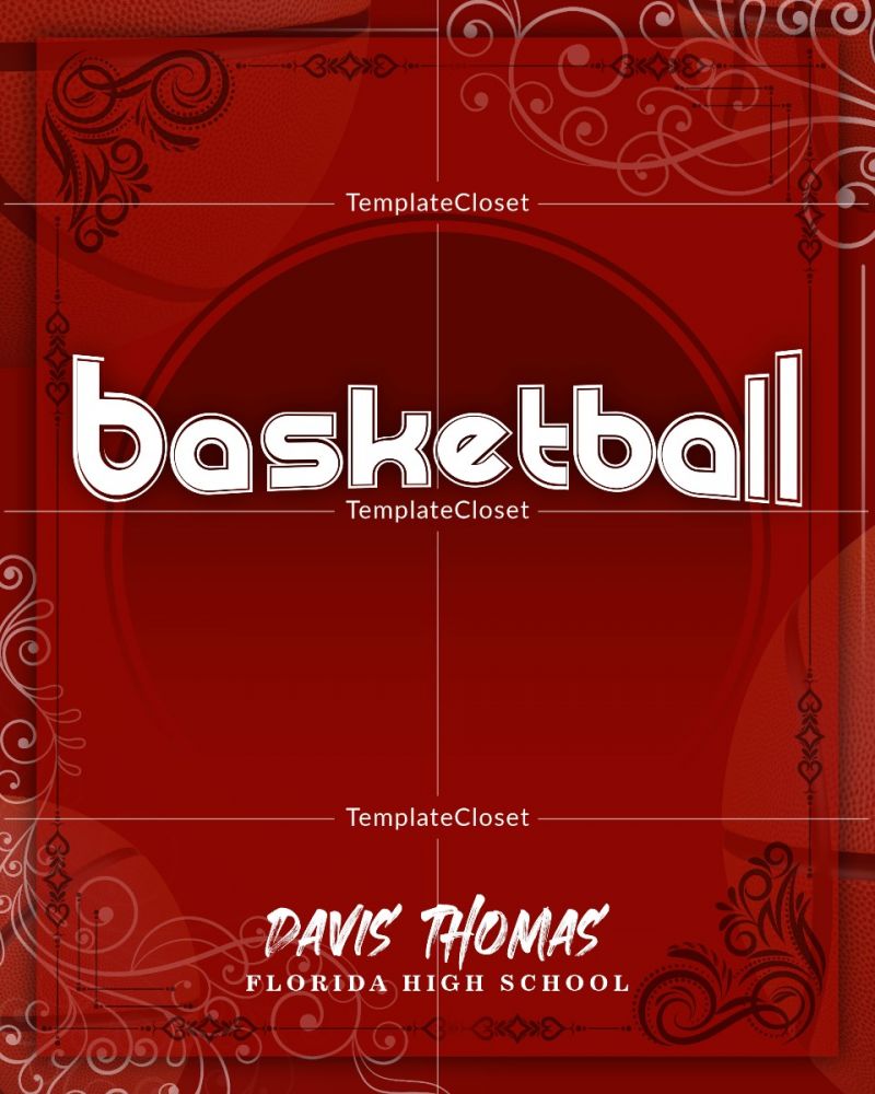 Basketball Best Background Effect Photoshop Template