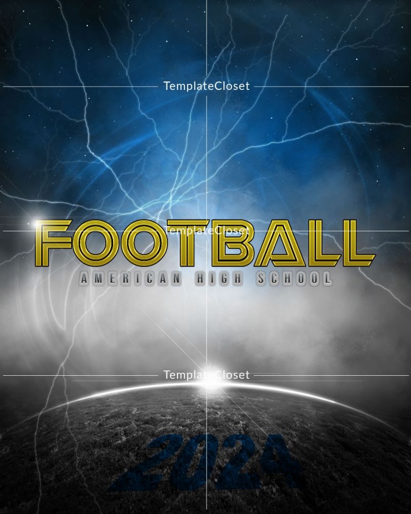 Football Team Enliven Effect Customized Photography Template