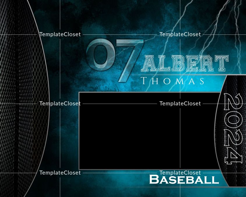 Baseball On The Ground Customized Photoshop Poster