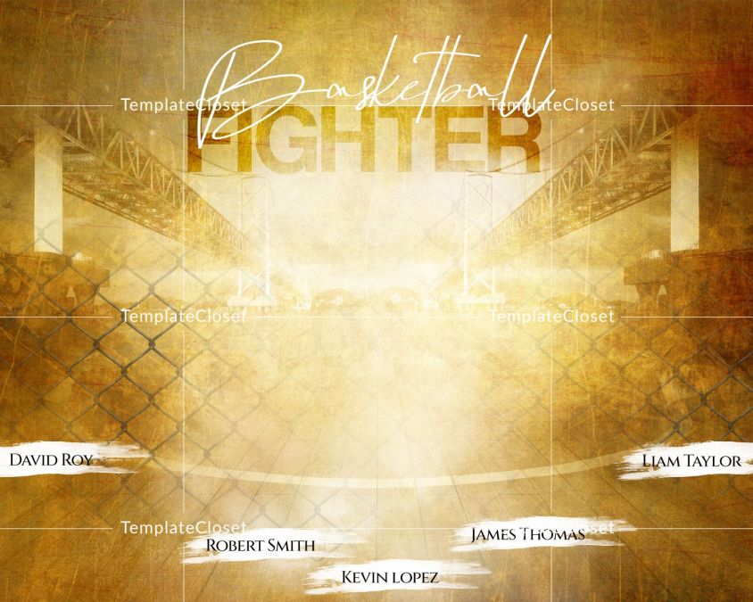 Basketball Best Background Effect Photoshop Template