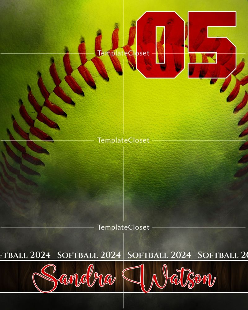 Sandra Watson - Softball Player Photography Poster