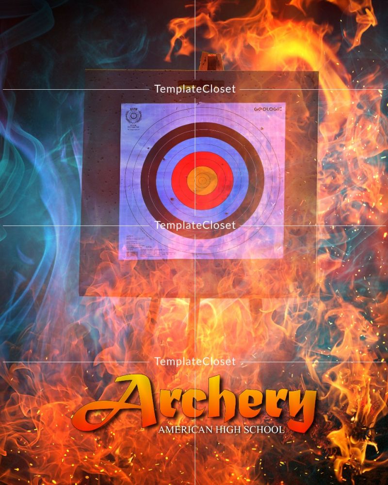 Archery Memory Mate Sports Photography Template