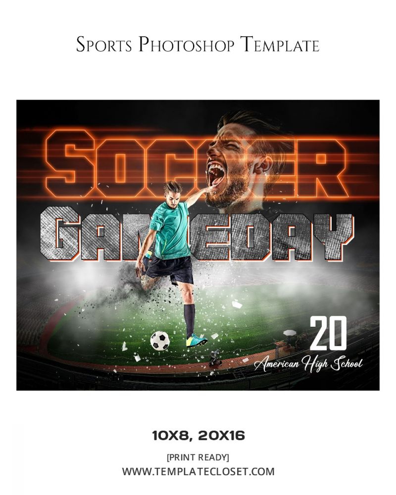 Fully Customized Softball Photography Template