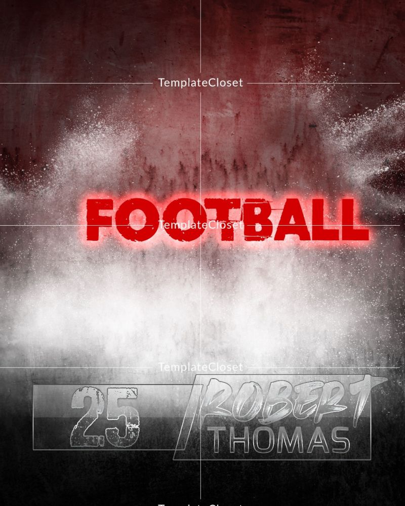 Robert Thomas - Player Of The Football Team Photography Template