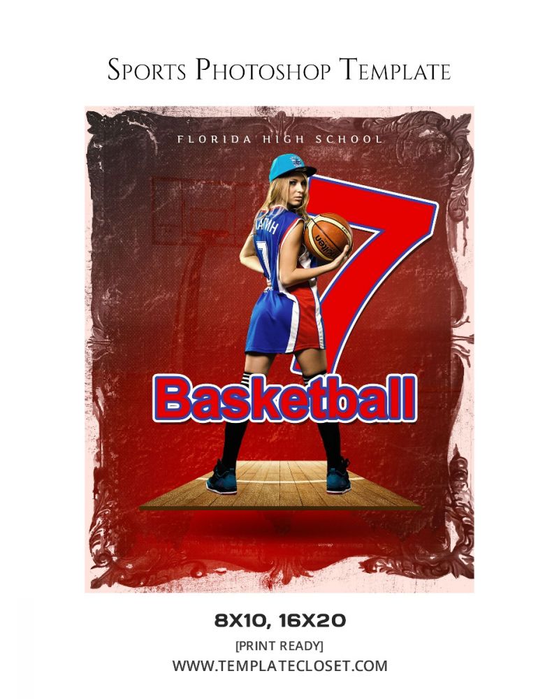 Basketball Best Background Effect Photoshop Template