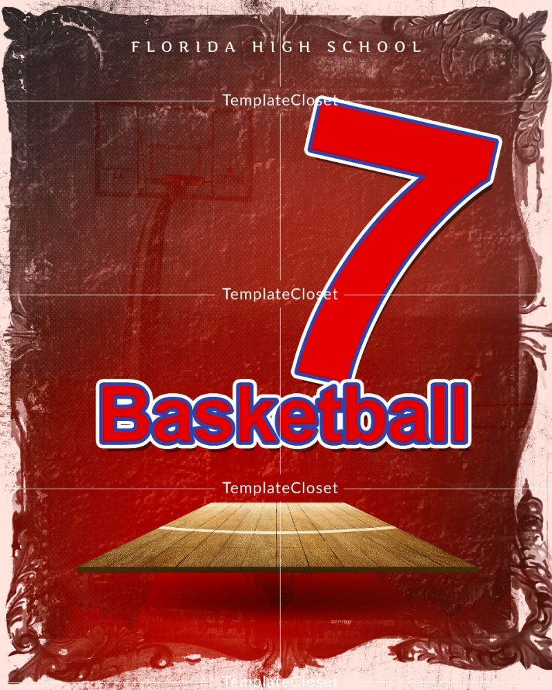 Basketball Best Background Effect Photoshop Template
