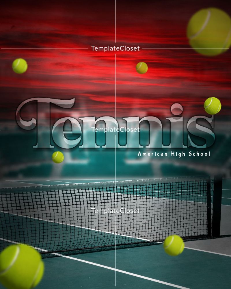 Tennis Ball Background Photography Template