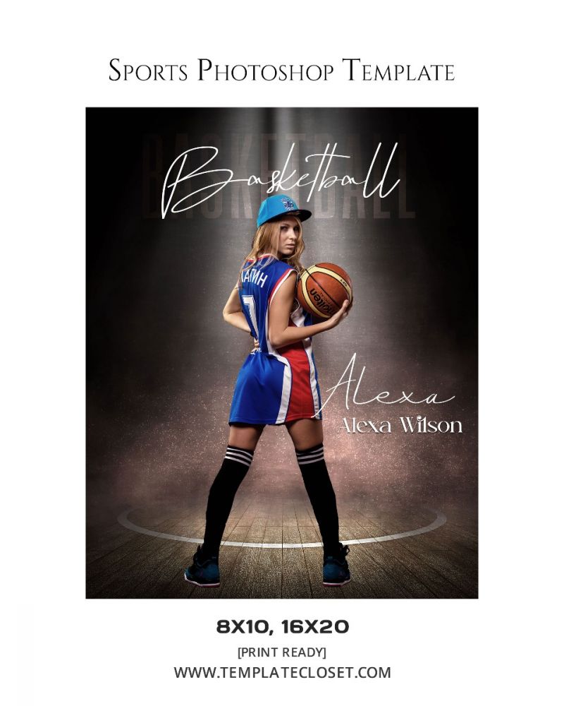 Basketball Best Background Effect Photoshop Template
