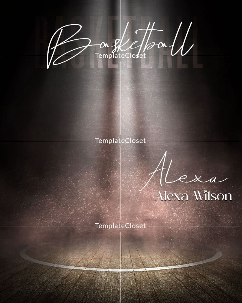 Basketball Best Background Effect Photoshop Template