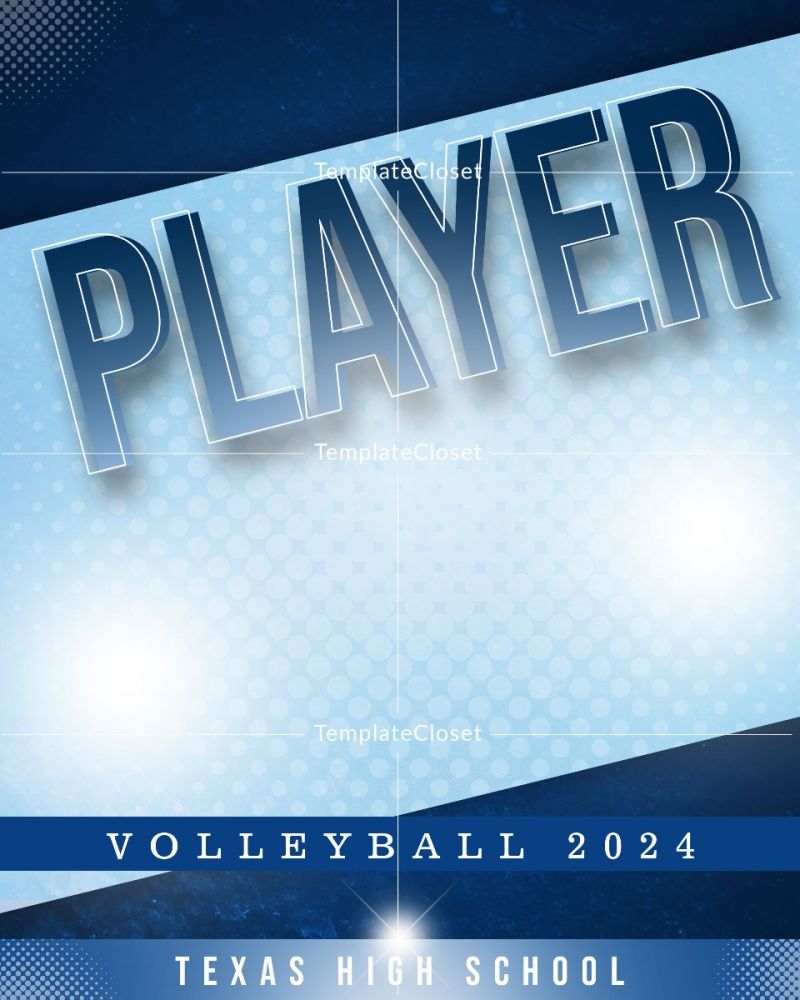 Volleyball Light Effect Photoshop Layered Photography Template