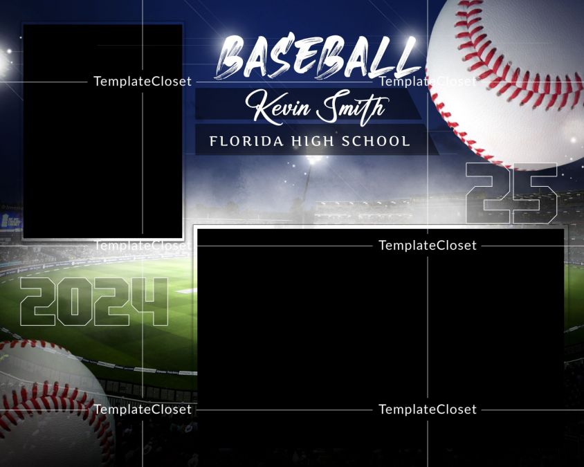 Kevin Smith - Baseball Player Of The Match Sports Template