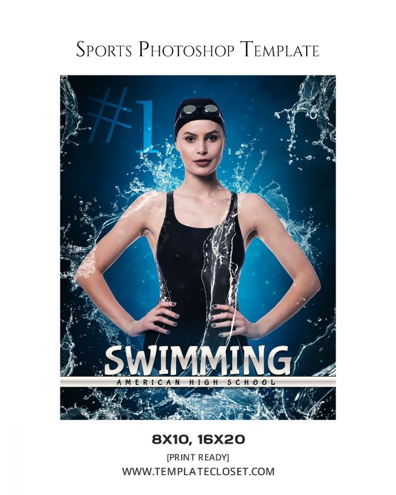 Swimming Light Effect Photoshop Photography Template