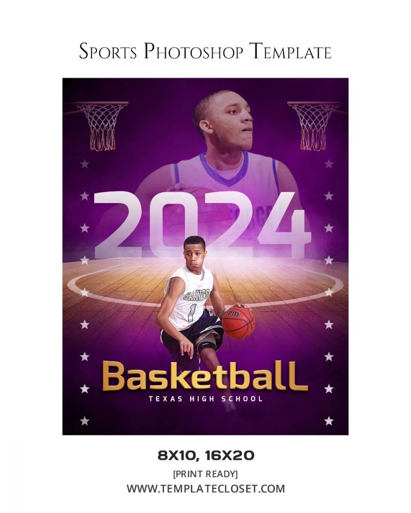 Basketball Best Background Effect Photoshop Template