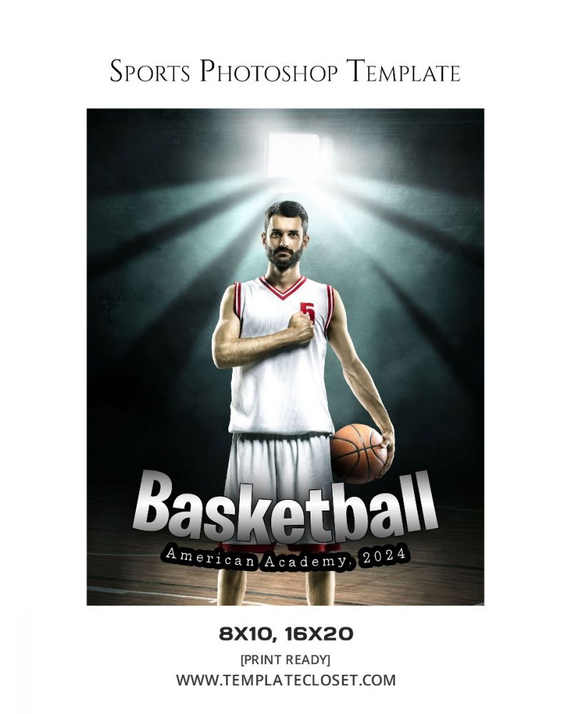 Basketball Best Background Effect Photoshop Template