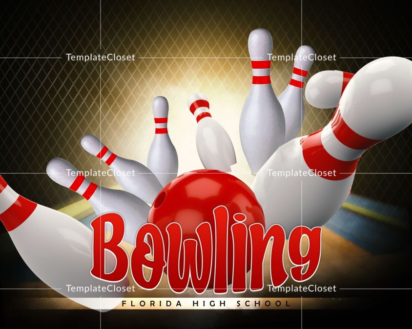 Bowling Background Effect Photography Template