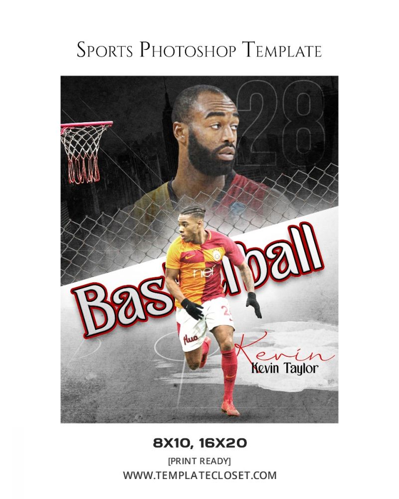 Basketball Best Background Effect Photoshop Template