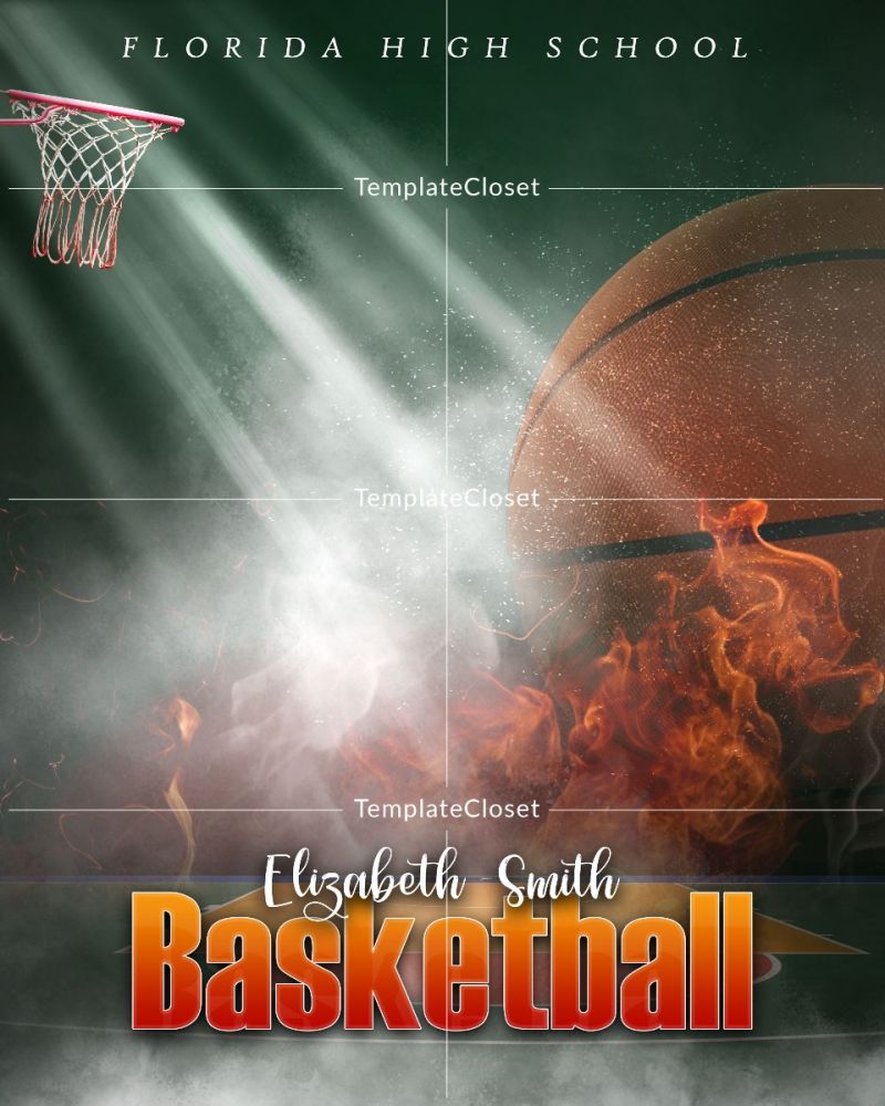 Basketball Best Background Effect Photoshop Template